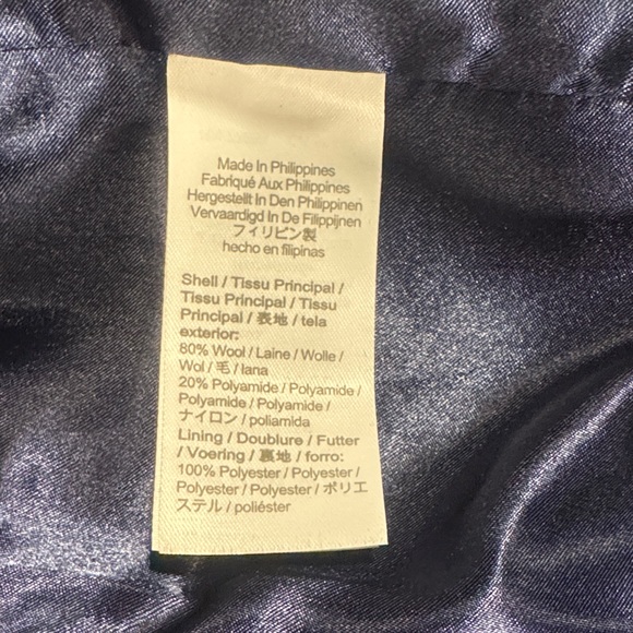 J. Crew “Italian Stadium Cloth Nello Gori” Black Coat - Size 2P - Picture 4 of 10